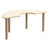 Zen Home Jooyes Kids' Ines U-Shaped Adjustable Activity Table