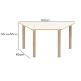 Zen Home Jooyes Kids' Ines Adjustable Activity Table