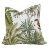 Macey &amp; Moore Macaw RocoColonial Square Velvet Cushion