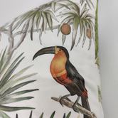 Macey &amp; Moore Macaw RocoColonial Square Velvet Cushion