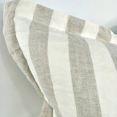 Macey &amp; Moore Stripe Cara Pure French Linen Cushion