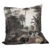 Macey &amp; Moore The Raj RocoColonial Square Velvet Cushion