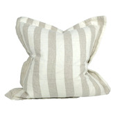 Macey &amp; Moore Stripe Cara Pure French Linen Cushion