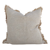Macey &amp; Moore Natural Flax Bedouin Rustic Jute Linen Cushion
