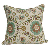 Macey &amp; Moore Floral Designer Fabric by HARNER Cotton-Blend Cushion