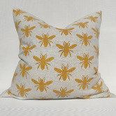 Macey &amp; Moore Bee French Linen Cushion