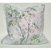 Macey &amp; Moore Oriental Garden Cottage Core Cotton Quilted Cushion