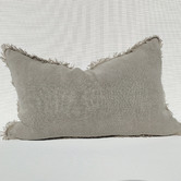 Macey &amp; Moore Matera Rectangular Stonewashed French Linen Cushion