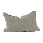 Macey &amp; Moore Matera Rectangular Stonewashed French Linen Cushion