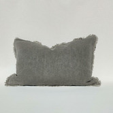Macey &amp; Moore Matera Rectangular Stonewashed French Linen Cushion