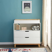 Project Kindy Furniture White Cally 2 Drawer Change Table