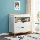 Project Kindy Furniture White Cally 2 Drawer Change Table