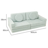 Project Kindy Furniture 10 Piece All 4 Kids Wyatt Modular Play Sofa Set