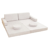 Project Kindy Furniture 10 Piece All 4 Kids Wyatt Modular Play Sofa Set
