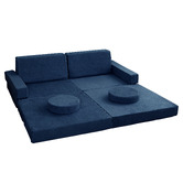 Project Kindy Furniture 10 Piece All 4 Kids Wyatt Modular Play Sofa Set
