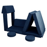 Project Kindy Furniture 10 Piece All 4 Kids Wyatt Modular Play Sofa Set