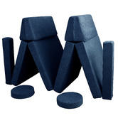 Project Kindy Furniture 10 Piece All 4 Kids Wyatt Modular Play Sofa Set