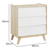 Project Kindy Furniture All 4 Kids Merlin 3 Drawer Chest