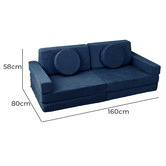 Project Kindy Furniture 10 Piece All 4 Kids Wyatt Modular Play Sofa Set