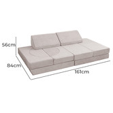 Project Kindy Furniture 10 Piece All 4 Kids Brooks Modular Play Sofa Set