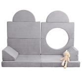 Project Kindy Furniture 10 Piece All 4 Kids Brooks Modular Play Sofa Set