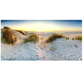 Lotus &amp; Fawn Good Morning By The Beach Canvas Wall Art