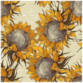 Lotus &amp; Fawn Sunflower Canvas Wall Art