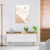 Lotus &amp; Fawn Desert Style A Stretched Canvas Wall Art
