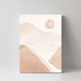 Lotus &amp; Fawn Desert Style A Stretched Canvas Wall Art