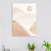 Lotus &amp; Fawn Desert Style A Stretched Canvas Wall Art