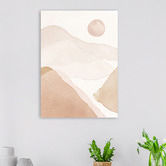Lotus &amp; Fawn Desert Style A Stretched Canvas Wall Art