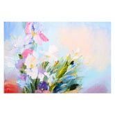 Lotus &amp; Fawn Angelic Blooms Stretched Canvas Wall Art