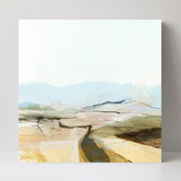 Lotus &amp; Fawn Country View Stretched Canvas Wall Art