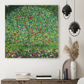 Lotus&Fawn Apple Tree By Gustav Klimt Stretched Canvas Wall Art ...