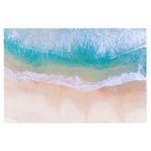 Lotus &amp; Fawn Crystal Clear Sea &amp; Beach Print Stretched Canvas Wall Art