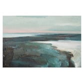 Lotus &amp; Fawn Green Land, Sea, &amp; Sky Stretched Canvas Wall Art