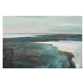 Lotus &amp; Fawn Green Land, Sea, &amp; Sky Stretched Canvas Wall Art