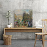 Lotus &amp; Fawn The Corner of the Garden At Montgeron By Monet Stretched Canvas Wall Art