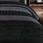 Palatial Designs Black &amp; Grey Lentia Quilt Cover Set