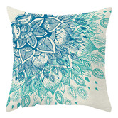 Palatial Designs 4 Piece Aqua Turquoise Microfibre Cushion Covers