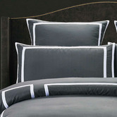 Palatial Designs Charcoal Burgess Quilt Cover Set