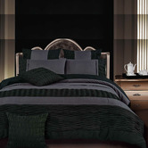 Palatial Designs Black &amp; Grey Lentia Quilt Cover Set
