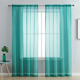 Palatial Designs Luxton Tiffany Sheer Rod Pocket Curtains