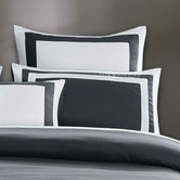 Palatial Designs Grey &amp; White Bailey Quilt Cover Set