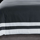 Palatial Designs Grey &amp; White Bailey Quilt Cover Set