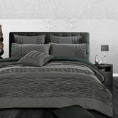 Palatial Designs Grey Luxton Cecilio Quilt Cover Set