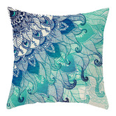 Palatial Designs 4 Piece Aqua Turquoise Microfibre Cushion Covers