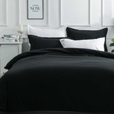 Palatial Designs Black Samia Quilt Cover Set