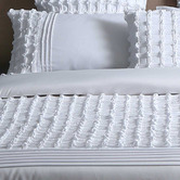 Palatial Designs White Cossette Quilt Cover Set