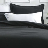 Palatial Designs Black Samia Quilt Cover Set